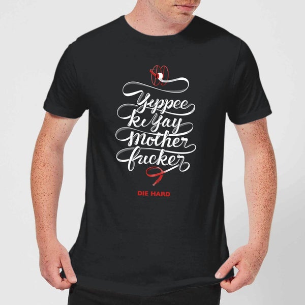 Die Hard Yippee Ki Yay Men's Christmas T-Shirt - Black