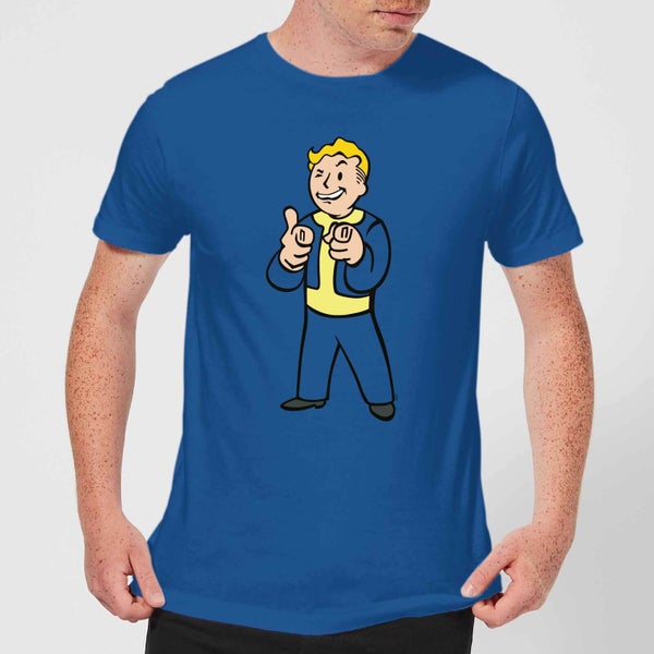 Fallout Vault Boy Men's T-Shirt - Royal Blue