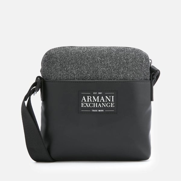 Armani Exchange Men's Small Cross Body Bag - Dark Grey/Black