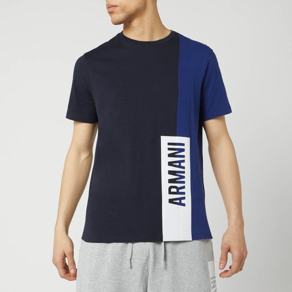 Armani Exchange Men's Colour Block T-Shirt - Navy/Blue Depths