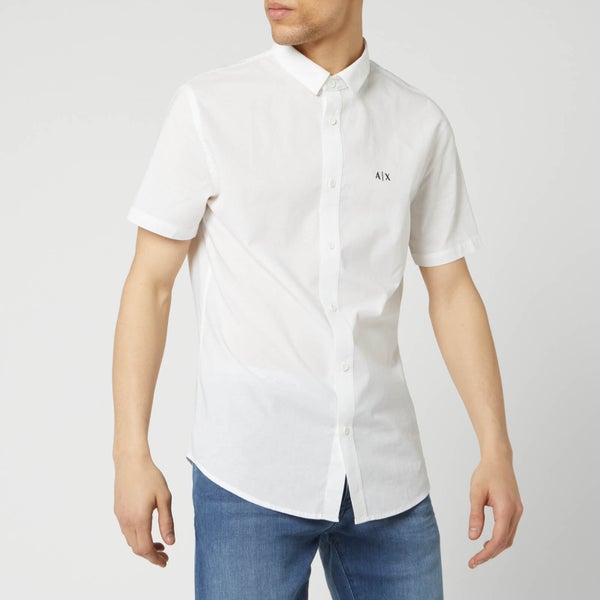Armani Exchange Men's Short Sleeve Shirt - White