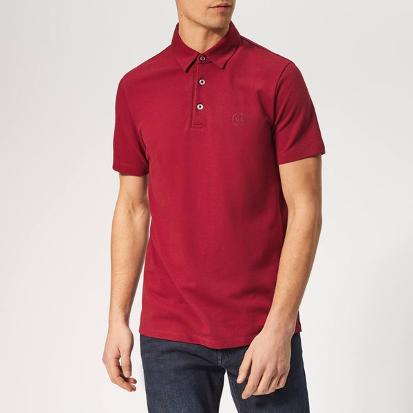 Armani Exchange Men's Small Logo Polo Shirt - Biking Red