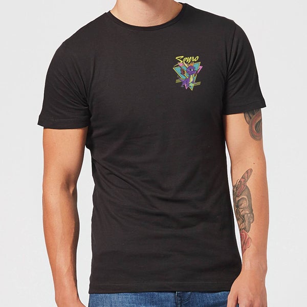 Spyro Retro Pocket Men's T-Shirt - Black