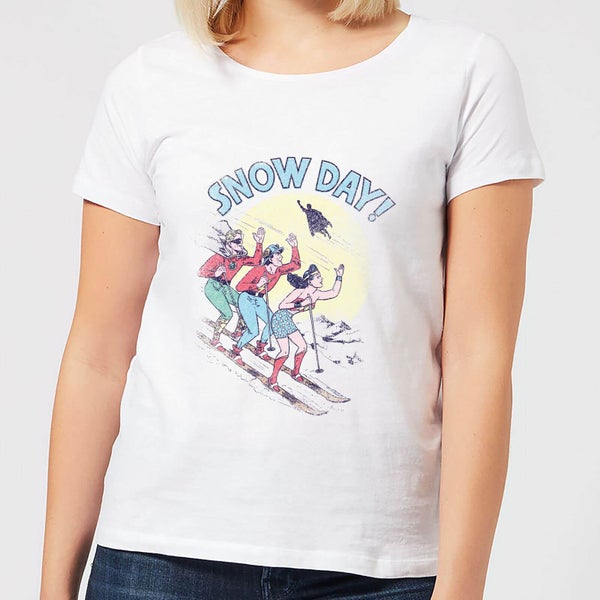 DC Snow Day! Damen Christmas T-Shirt - Weiß