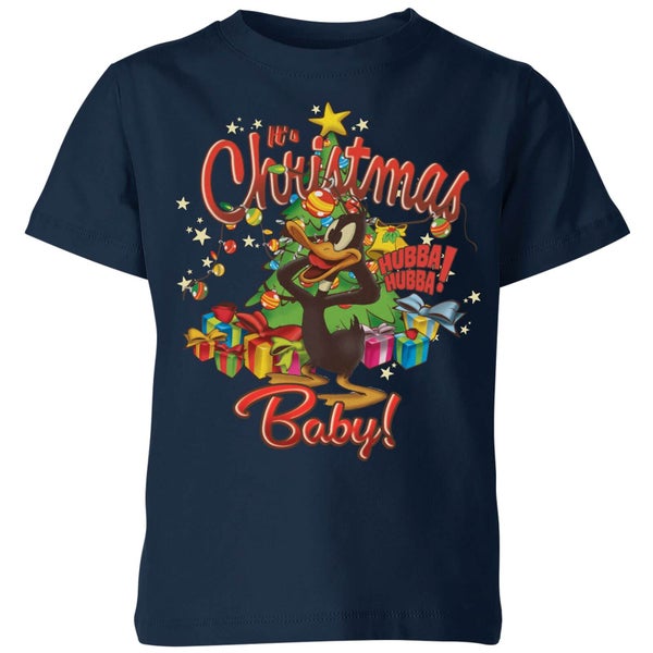 Looney Tunes Its Christmas Baby Kids' Christmas T-Shirt - Navy
