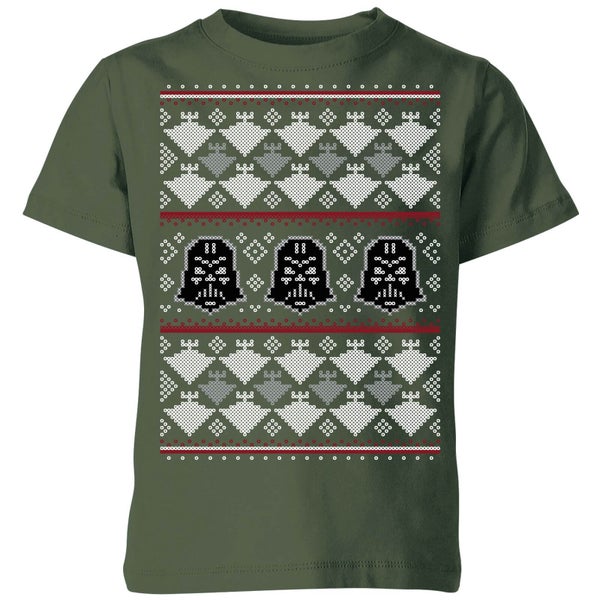 Star Wars Imperial Darth Vader Kids' Christmas T-Shirt - Forest Green