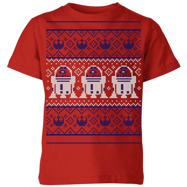 Star Wars R2-D2 Knit Kids' Christmas T-Shirt - Red