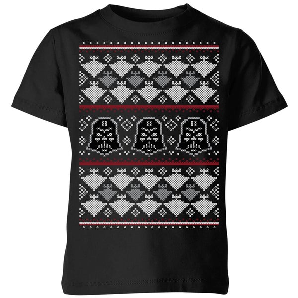 Camiseta navideña para niño Imperial Darth Vader de Star Wars - Negro