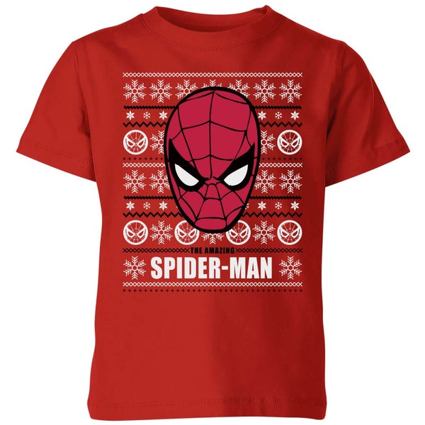 Marvel Spider-Man Kids' Christmas T-Shirt - Red