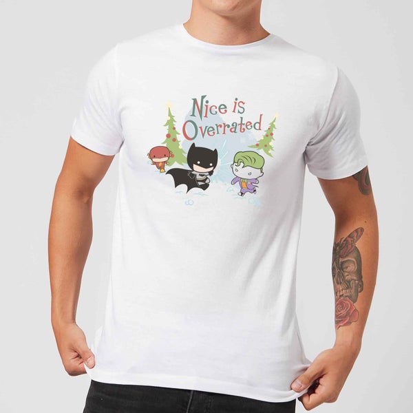 DC Nice Is Overrated Herren Christmas T-Shirt - Weiß