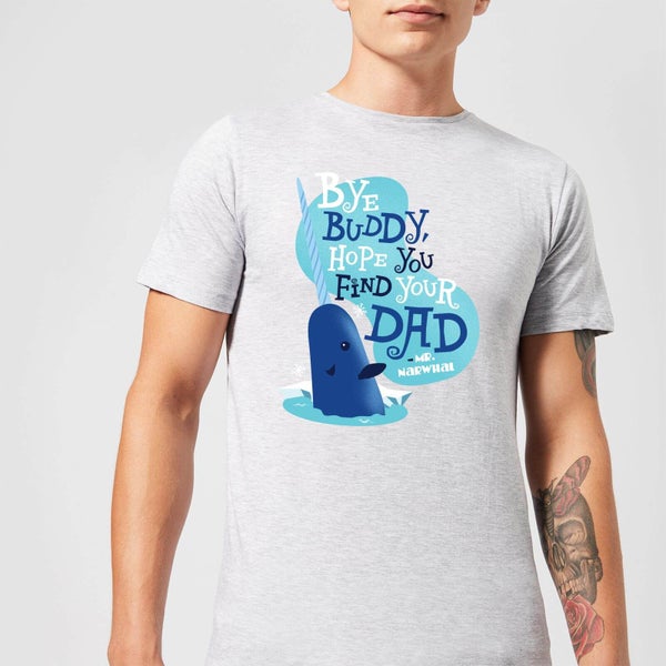 Elf Bye Buddy Men's Christmas T-Shirt - Grey