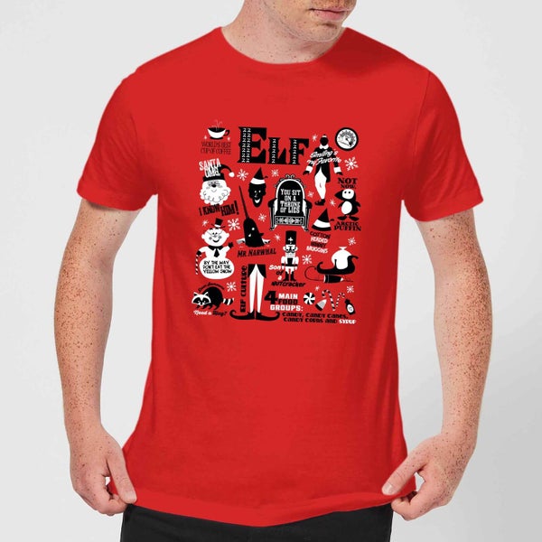 Elf Men's Christmas T-Shirt - Red