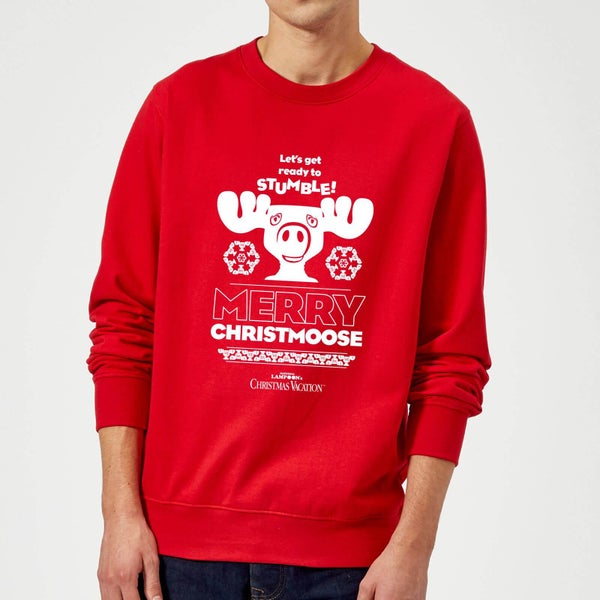 National Lampoon Merry Christmoose Christmas Jumper - Red