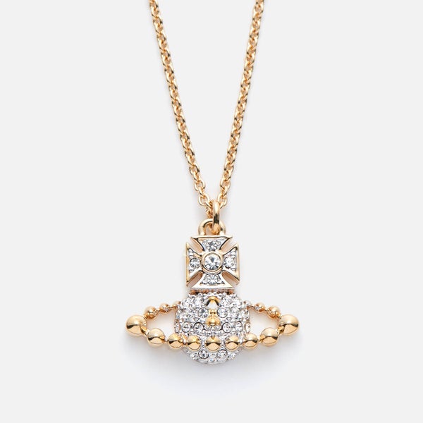 Vivienne Westwood Women's Lena Small Bas Relief Pendant - Crystal/Rhodium/Gold