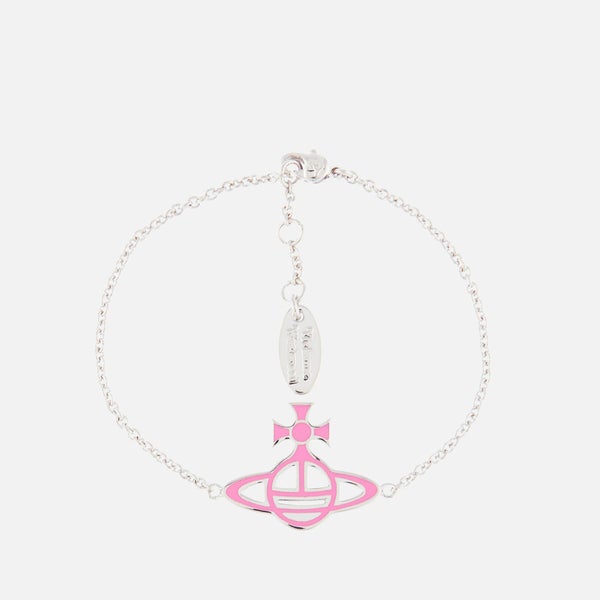 Vivienne Westwood Women's Ornella Double Sided Orb Bracelet - Pink/Black/Rhodium