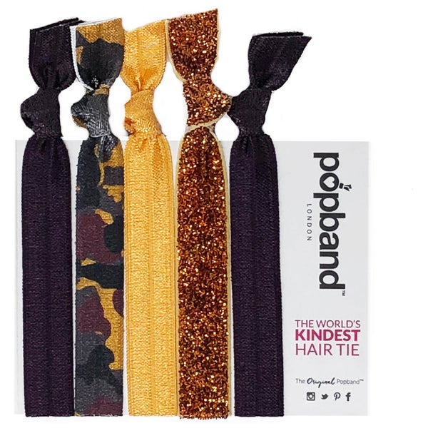 Popband London Glamping Hair Ties - Multi Pack(팝밴드 런던 글램핑 헤어 타이 - 멀티 팩)