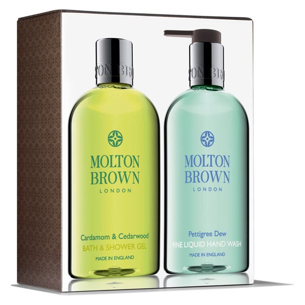 Conjunto para Mãos e Corpo Cardamom & Cedarwood and Pettigree Dew da Molton Brown