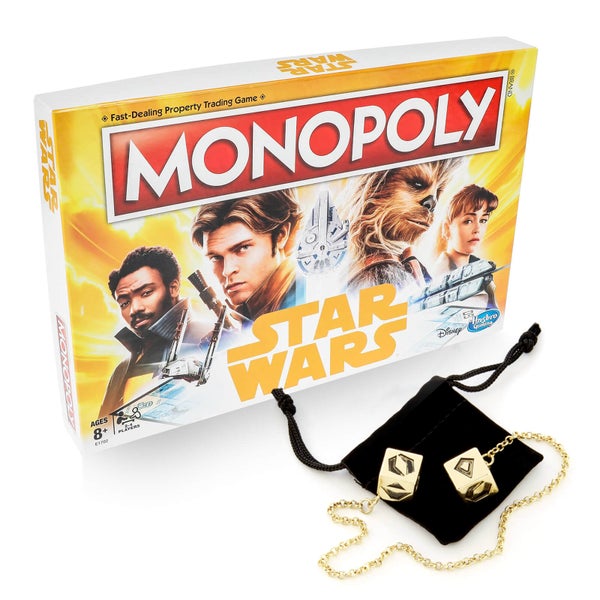 Star Wars Limited Edition Han Solo Collectable Lucky Dice & Solo Monopoly Bundle