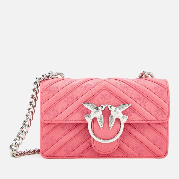 Pinko Women's Mini Love Stripes Shoulder Bag - Pink