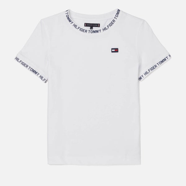 Tommy Hilfiger Boys' Printed Rib T-Shirt - Bright White