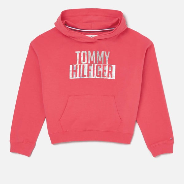 Tommy Hilfiger Girls' Essential Logo Hoodie - Teaberry