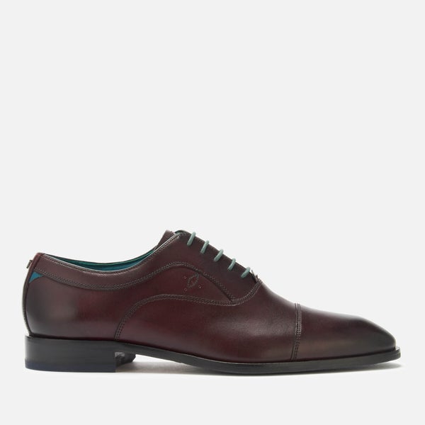 Ted Baker Men's Fually Leather Toe Cap Oxford Shoes - Dark Red