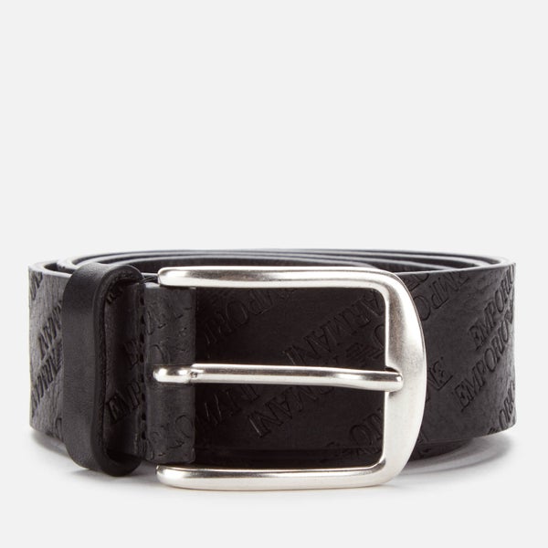 Emporio Armani Men's Smart Leather Belt - Nero