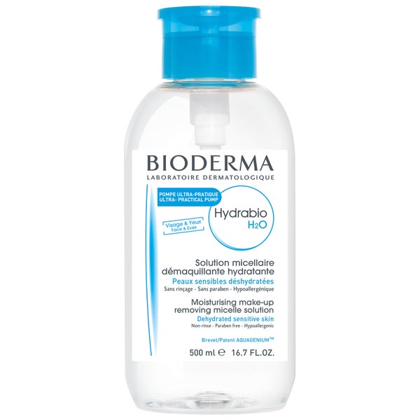 Bioderma Hydrabio H2O Reverse Pump roztwór micelarny do demakijażu 500 ml (limitowana edycja)