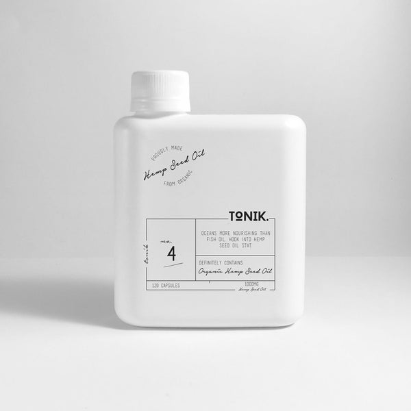 Tonik No.4 Hemp Seed Oil Capsules - 120 Capsules