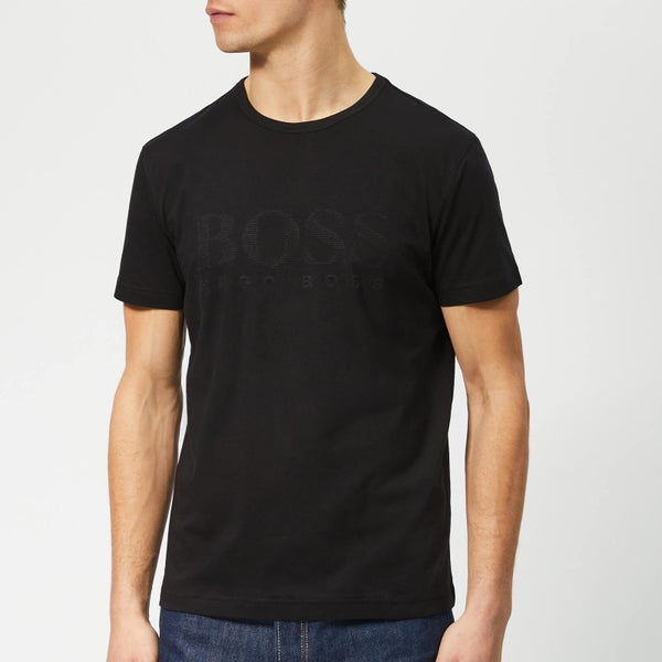 BOSS Men's Basic Large Brand Chest T-Shirt - Black