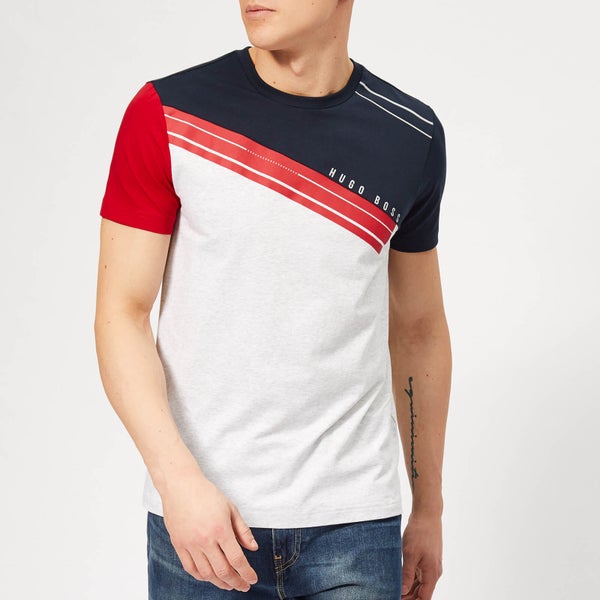 BOSS Men's Vintage Style T-Shirt - Navy/Red/Grey