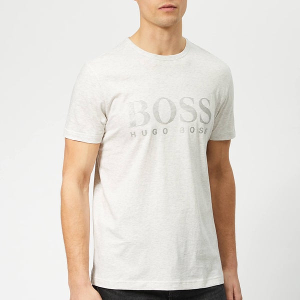 BOSS Men's Basic Large Brand Chest T-Shirt - Grey
