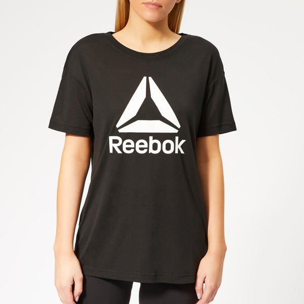 Reebok Women's WOR Supremium 2.0 Short Sleeve T-Shirt - Black
