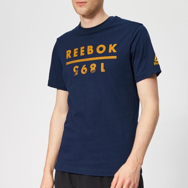 Reebok Men's GS 1895 Short Sleeve T-Shirt - Blue