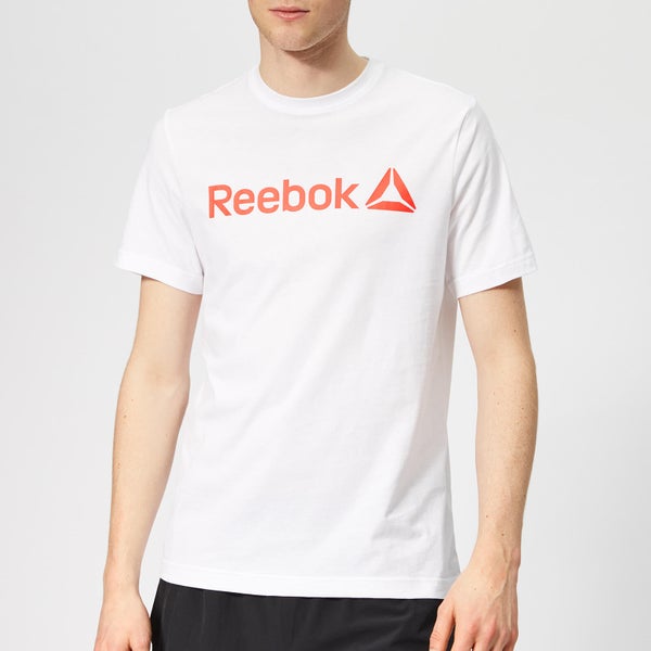 Reebok Men's Linear Short Sleeve T-Shirt - White