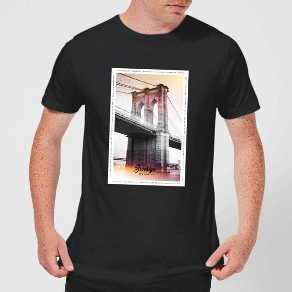 Brooklyn Bridge Men's T-Shirt - Black