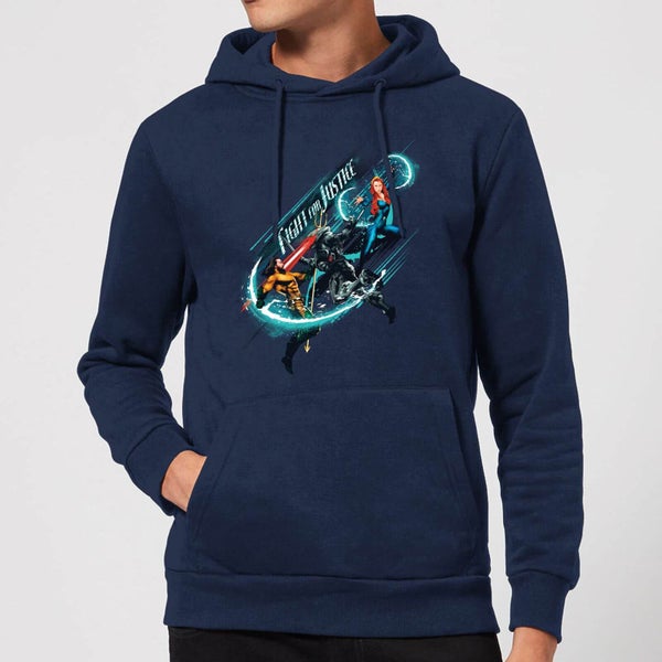 Aquaman Fight for Justice Hoodie - Navy - L