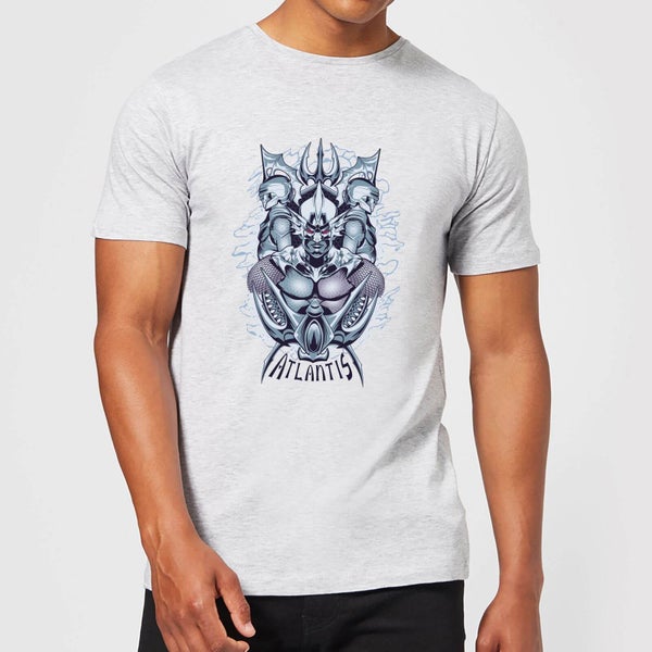 Aquaman Atlantis Seven Kingdoms Men's T-Shirt - Grey