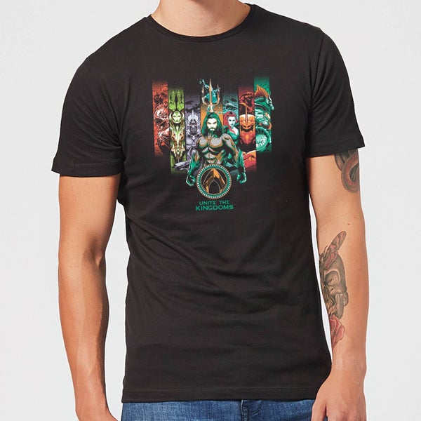 Aquaman Unite The Kingdoms Men's T-Shirt - Black
