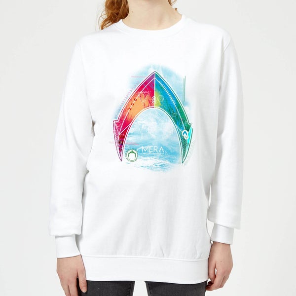 Aquaman Mera Beach Symbol Women's Sweatshirt - White
