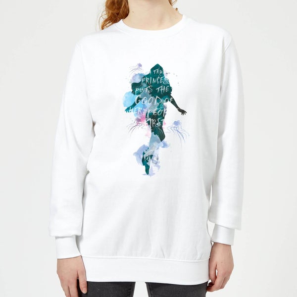 Aquaman Mera True Princess Women's Sweatshirt - White