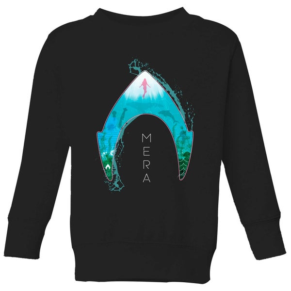 Aquaman Mera Logo Kids' Sweatshirt - Black