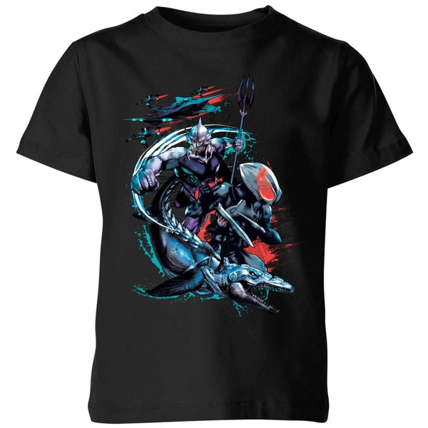 Aquaman Black Manta & Ocean Master Kids' T-Shirt - Black