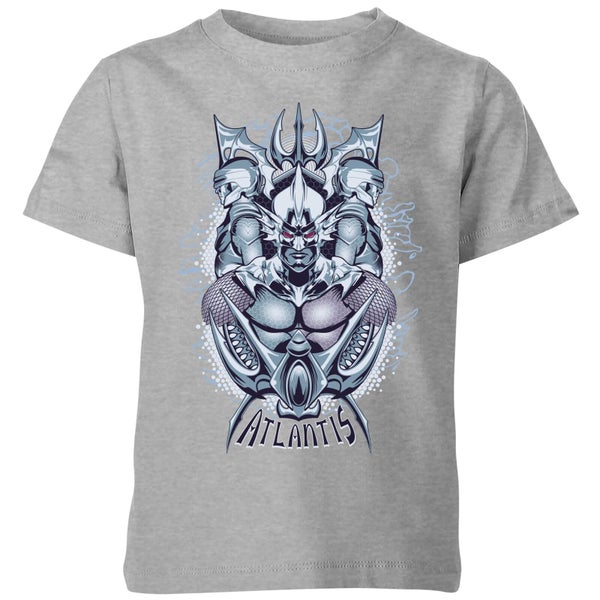 Aquaman Atlantis Seven Kingdoms Kinder T-Shirt - Grau