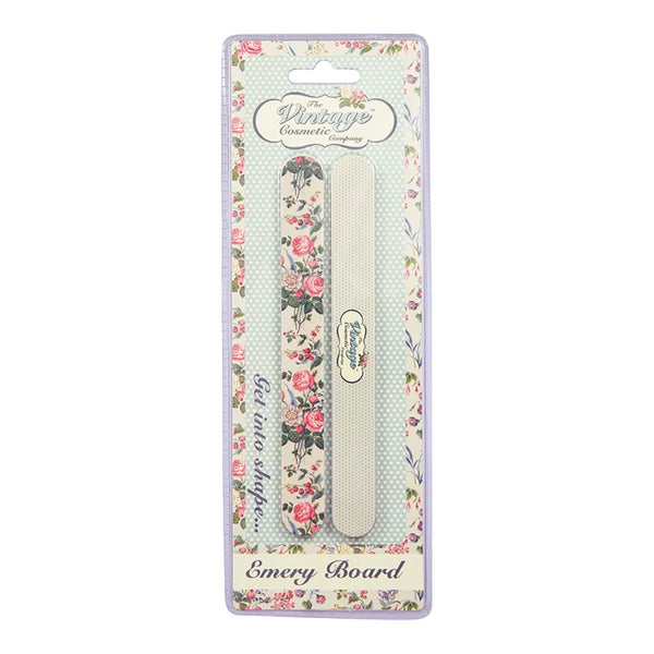 The Vintage Cosmetic Company Floral Emery Boards (Pack of 2)
