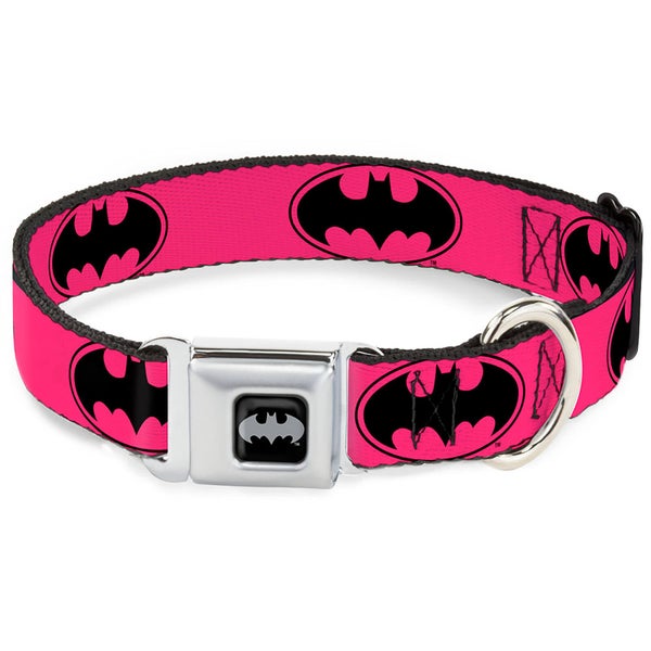 Buckle-Down DC Comics Batman Dog Collar - Black/Silver (Various Sizes)