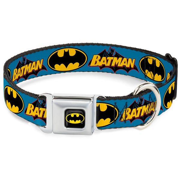 Buckle-Down DC Comics Batman Vintage Dog Collar - Blue (Various Sizes)