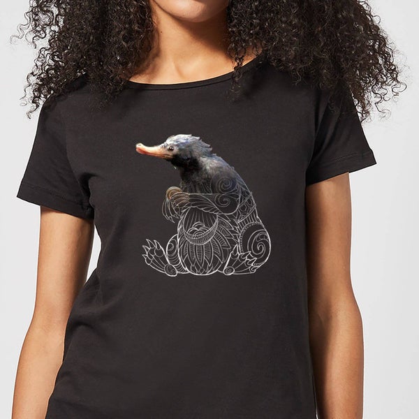 Fantastic Beasts Tribal Niffler dames t-shirt - Zwart