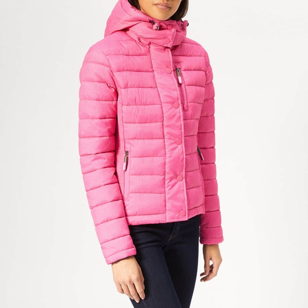 Superdry Women's Fuji Slim Double Zip Jacket - Pink Marl