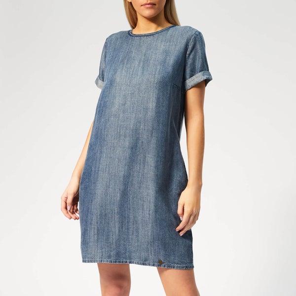 Superdry Women's Shay T-Shirt Dress - Blue Acid Wash